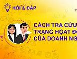 Cách Tra Cứu Tình Trạng Doanh Nghiệp