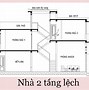 Nhà Ống 2 Tầng Mái Lệch